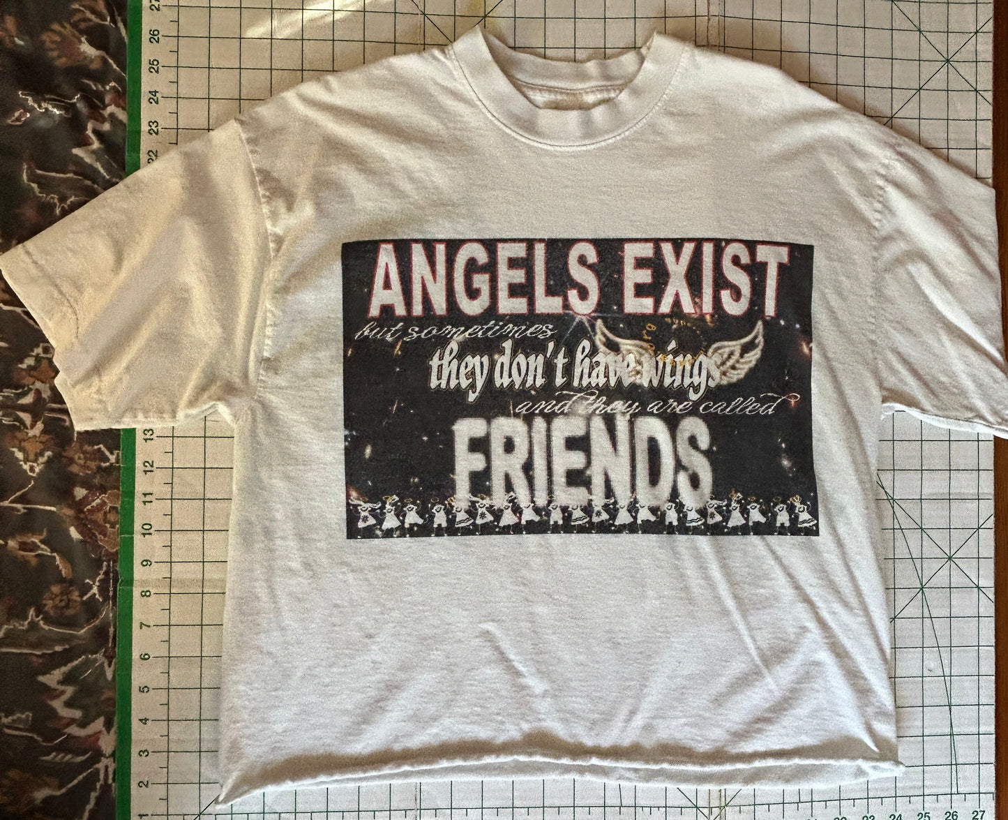 *Z's CLOSET* ANGEL SEXIST test print on white