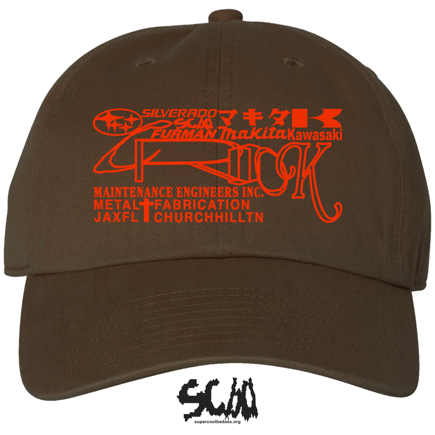 *PRE-ORDER* CROOK METAL+FABRICATION HAT - BRICK ON BROWN