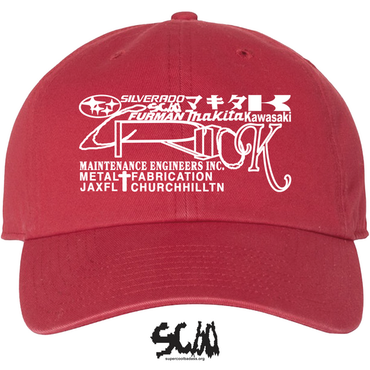 *PRE-ORDER* CROOK METAL+FABRICATION HAT - RED